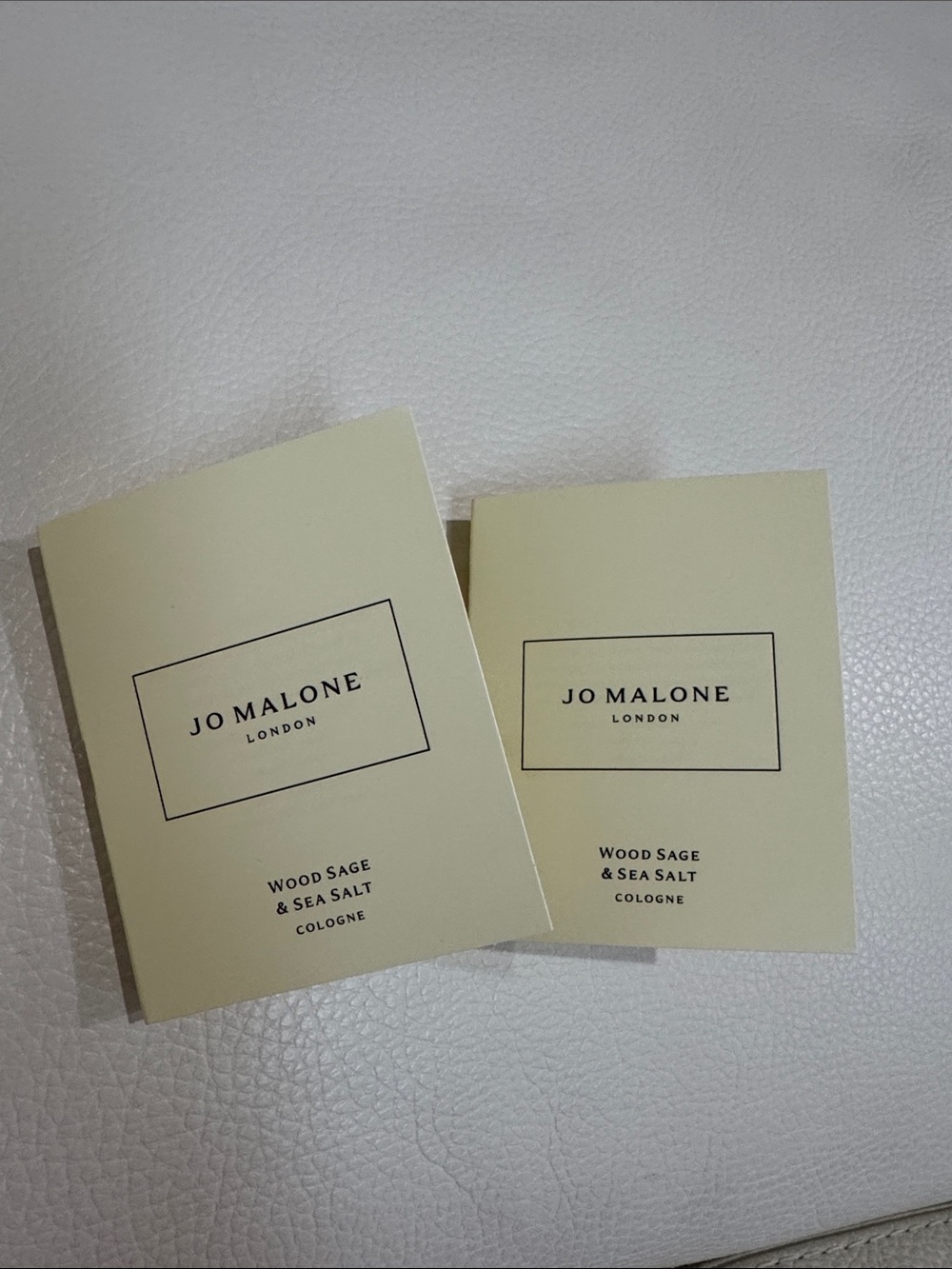 2x Jo MALONE London Wood Sage & Sea Salt Samples 0.05oz/1.5mL Mini Sprays